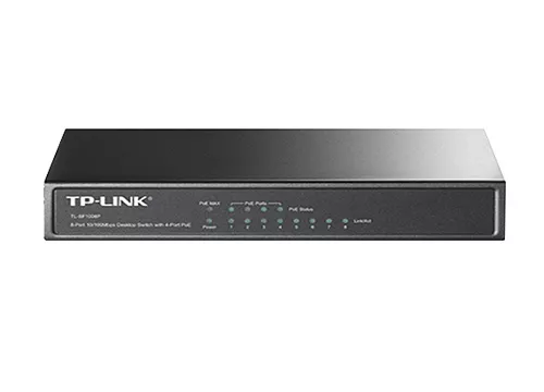 [TL-SF1008P] Switch TP-LINK POE De 8 Puertos 4 Son POE