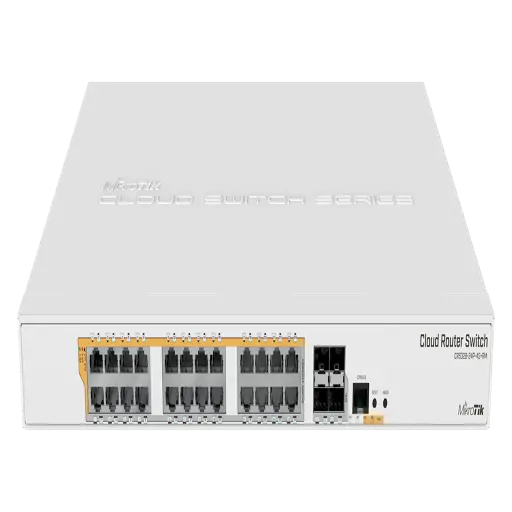 [CRS328-24P-4S+RM] Cloud Router Switch MIKROTIK 24 ETH Gigabit 4SFP+