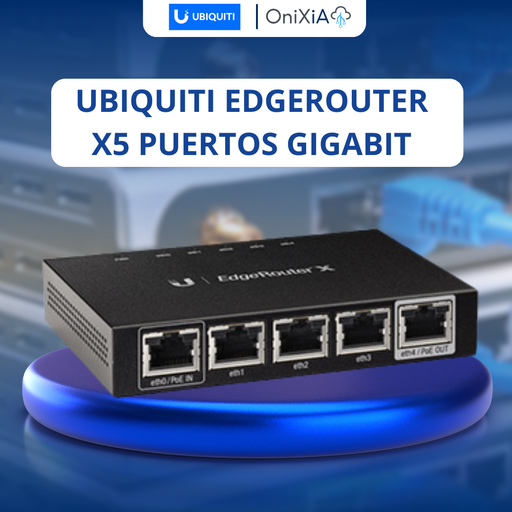 [UB-ER-X] UBIQUITI EDGEROUTER X5 PUERTOS GIGABIT