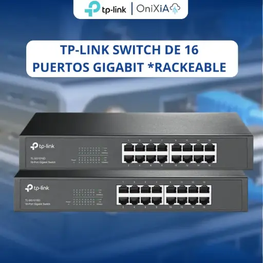 [TL-SG1016DE] TP-LINK SWITCH DE 16 PUERTOS GIGABIT *RACKEABLE